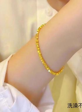 女18k包金蹦迪珠镭射珠碎金子