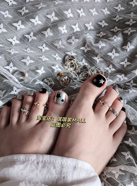 新款925纯银不掉色关节戒指脚戒指脚趾戒日韩国简约