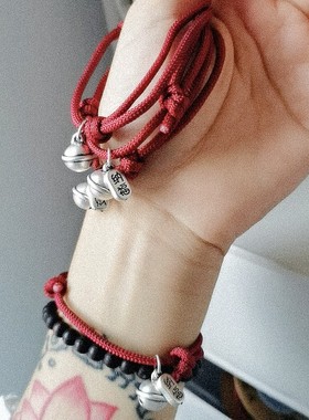 情侣女999足银纯银铃铛