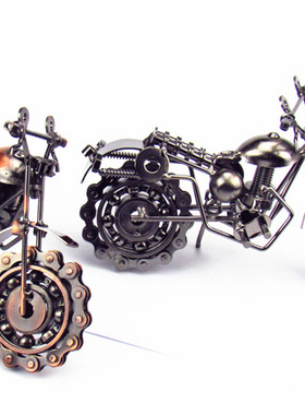 卧室哈雷摩托车工艺品家居摆件