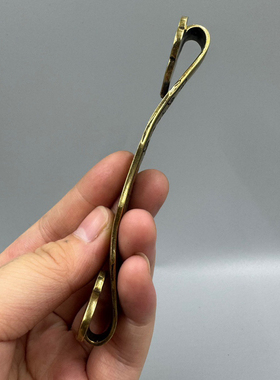 中式铜福禄寿如意摆件挂件小号铜如意手把件家居装饰品礼品摆设