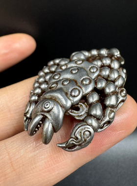 莲师火焰九头铁蝎子天铁蝎子藏式吊坠饰品配饰手工密宗金刚杵法器