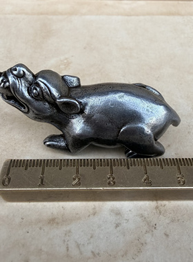 藏传仿古天铁吐宝鼠吊坠黄铜五姓财神吐宝鼠十方财富法会神鼠挂坠