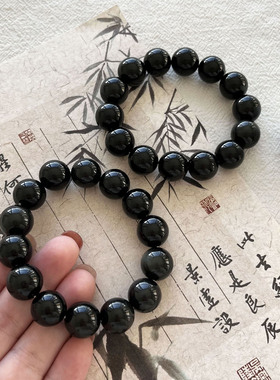 黑曜石男士手链手串百搭