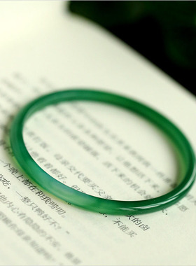 巴西绿色极细少女款风手镯环玉髓