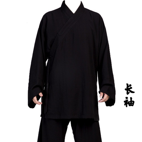 武当道袍夏季道服太极服拳练功服女中国风居士服春款道士服装男 - 图0
