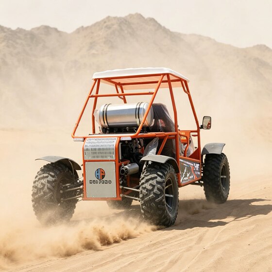 Shaft drive off-road kart double kart