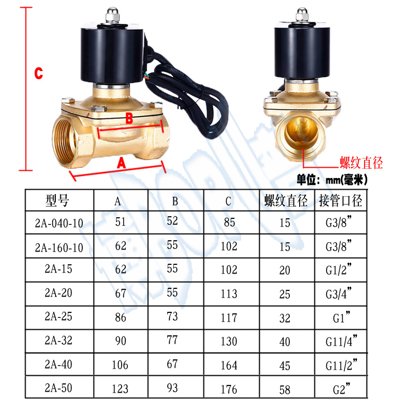 4全铜6分常闭电磁阀2201水V博普含税电磁阀  寸跑 跳泉4分下寸V22