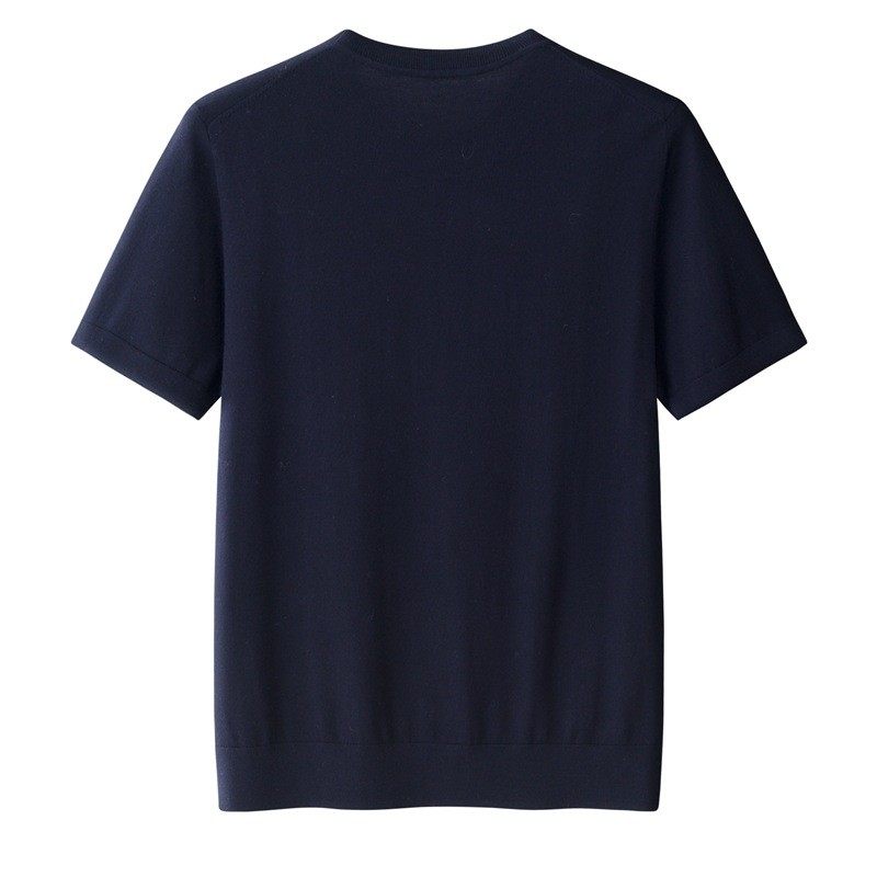 新款男士短袖商务t恤精纺山羊绒衫80支针织圆领套头百搭大码半袖,淘宝优惠券,粉丝福利购,淘宝优惠卷