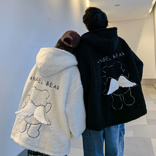 Tide, зимняя парная одежда для влюбленных, брендовый пуховик, утепленная демисезонная куртка, французский стиль, с медвежатами