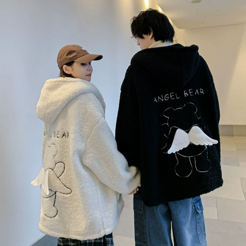 Tide, зимняя парная одежда для влюбленных, брендовый пуховик, утепленная демисезонная куртка, французский стиль, с медвежатами