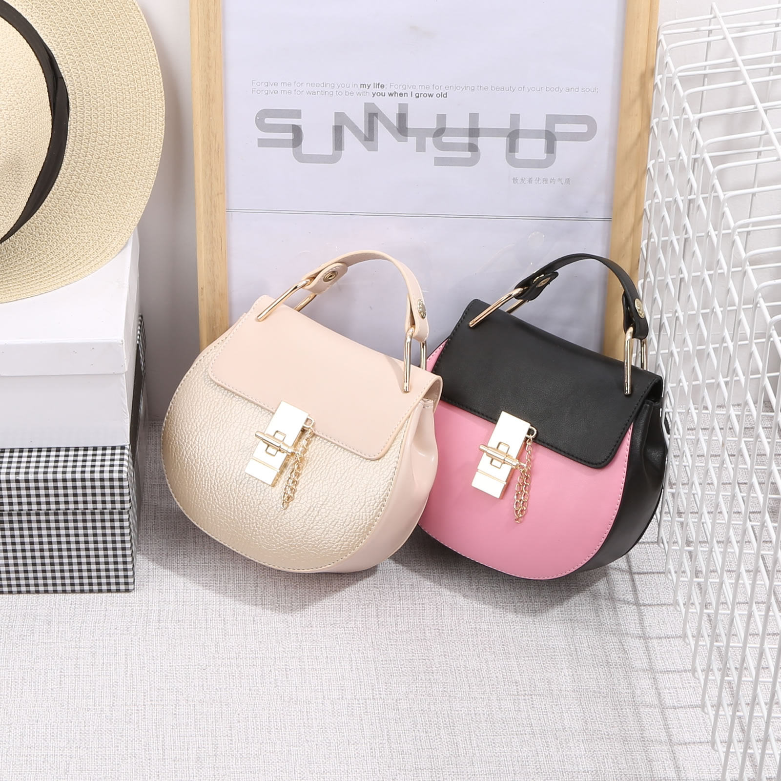 夏季潮简约百搭手提单肩迷你小包包 阳光美包女士包袋