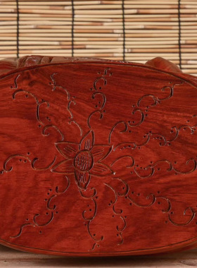 草花梨木富贵吉祥象凳雕刻家居摆饰摆件客厅玄光书房装饰送礼供应