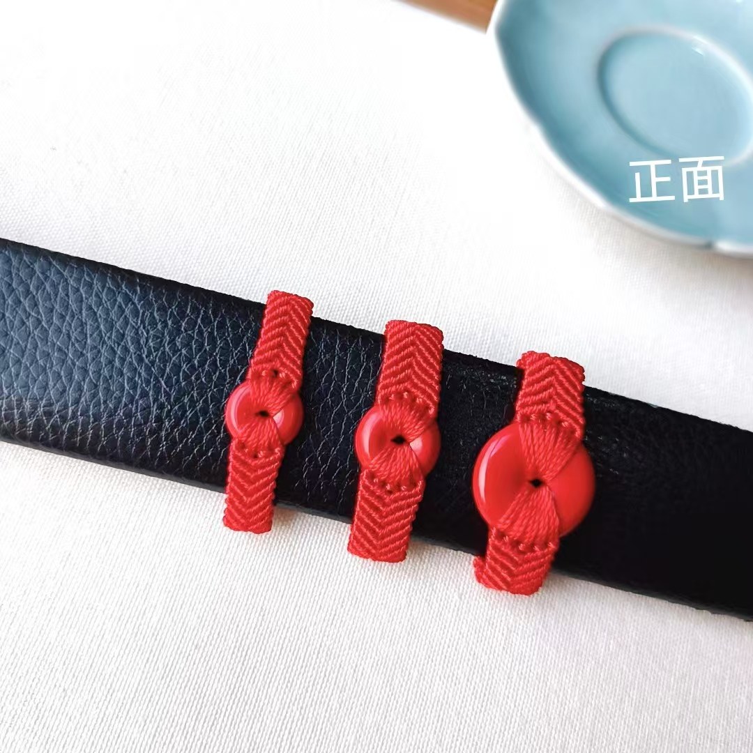 男士本命年好运朱砂红绳皮带扣腰带扣包扣,淘宝优惠券,粉丝福利购,淘宝优惠卷