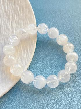 天然白幽灵手串女男满天星千层