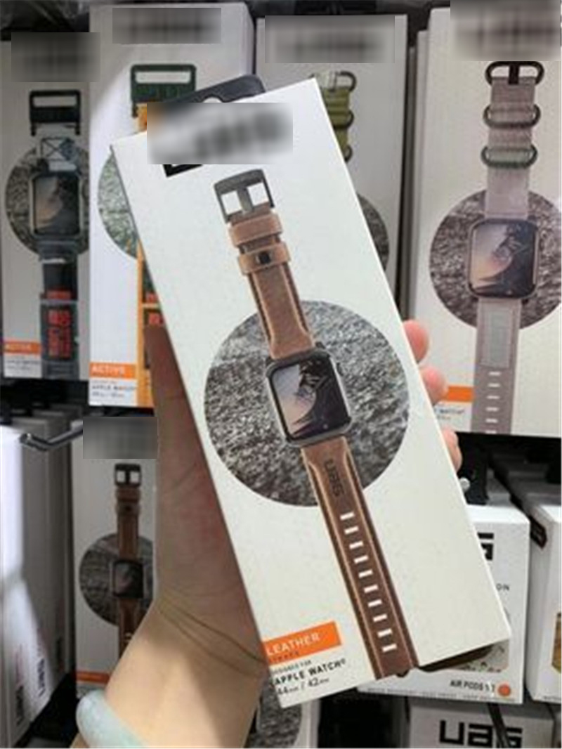 UAG手表带适用于苹果手表iWatch7654SE表带真皮耐用时尚大气高端-图0