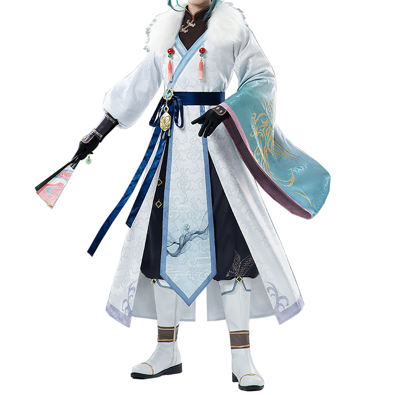 【原神 コスプレ】 魈 同人 漢服 チャイナ風 三分妄想 原神 コスプレ ショウ 魈 四時之序 中華古代風 同人衣装