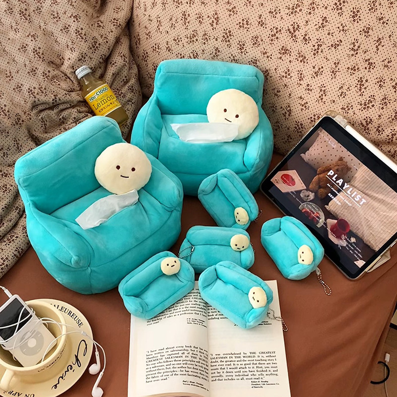 创意沙发纸巾盒可爱毛绒抽纸盒家用桌面抽纸盒高颜值餐巾纸收纳盒,淘宝优惠券,粉丝福利购,淘宝优惠卷