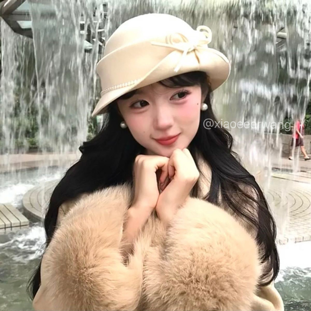 帽子女款法式千金风蝴蝶结翻檐卷边礼帽秋冬季显脸小高级感渔夫帽,淘宝优惠券,粉丝福利购,淘宝优惠卷