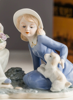 西洋人物摆件家居装饰品