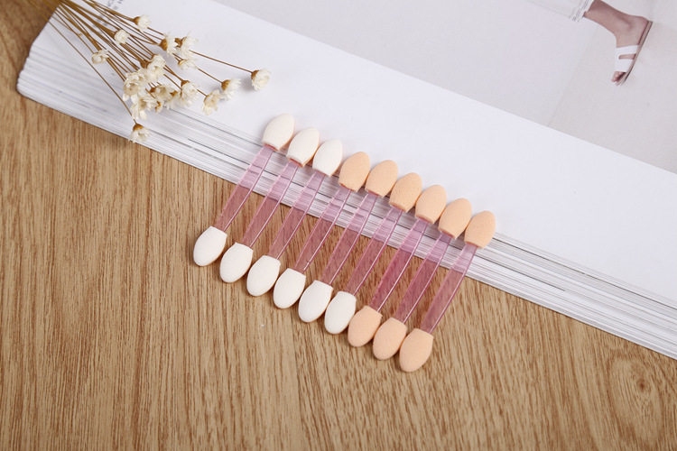 双头眼影棒10枚海绵头 眼影膏眼影粉都可用 化妆刷子 套刷眼影刷,淘宝优惠券,粉丝福利购,淘宝优惠卷