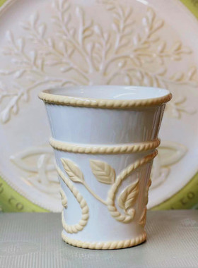 LENOX陶瓷浮雕花瓶花盆工艺品