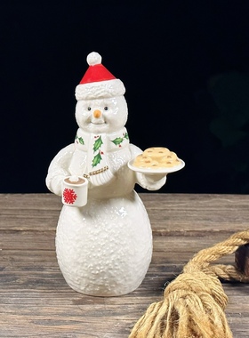 Lenox出口陶瓷圣诞树烛台创意