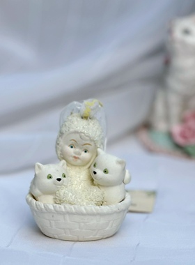 Department56陶瓷帽子创意工艺品