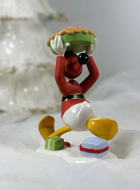 持续瓷生出口陶瓷迪士*唐老鸭礼物盒动物摆件工艺品家居装饰手伴