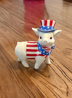 猪写实仿真工艺品摆件陶瓷可爱