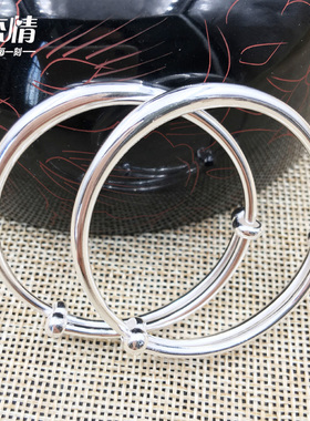 儿童光面小孩满月周岁推拉手镯