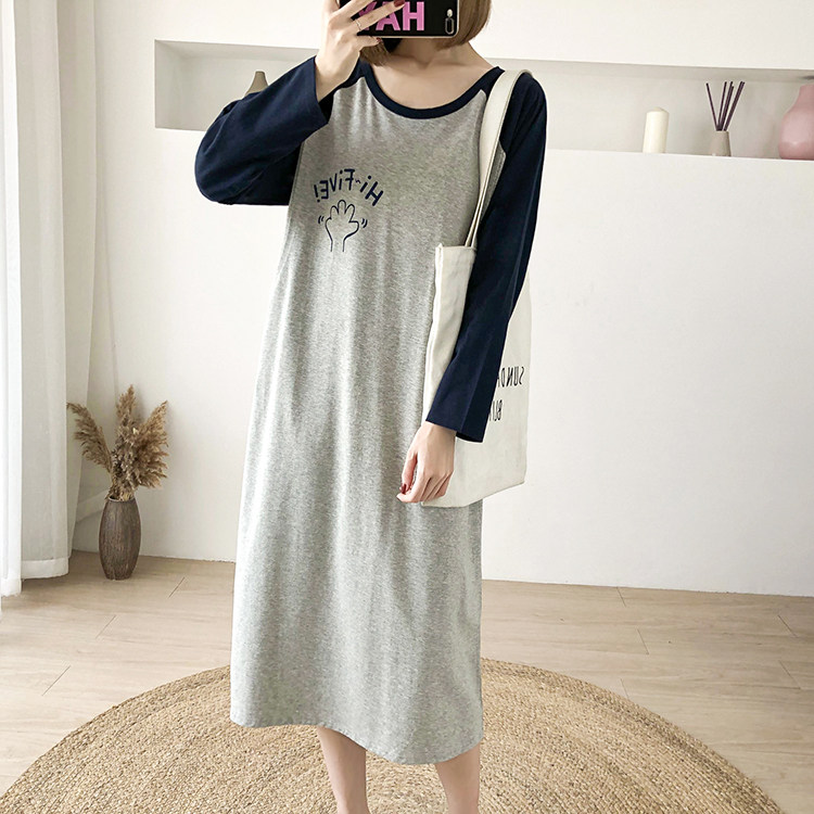 孕妇可哺乳连衣裙春夏薄款长袖待产月子生产服喂奶衣服春秋季睡裙,淘宝优惠券,粉丝福利购,淘宝优惠卷