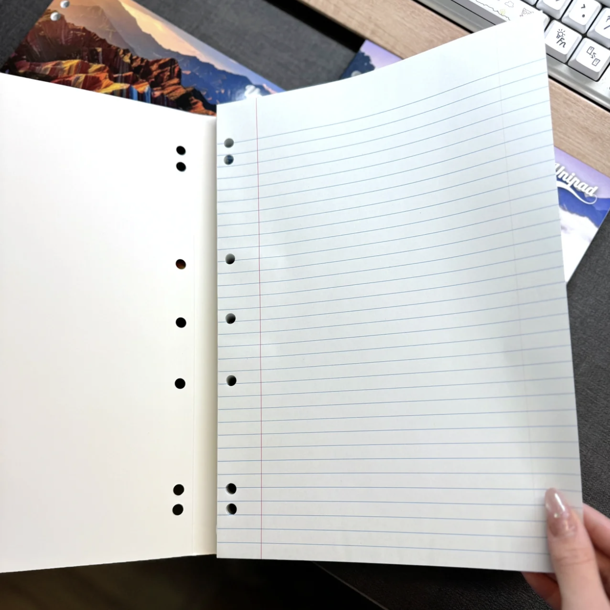 自然风景复古A4薄脆本400页横线内页美式笔记本学生记事本子考研,淘宝优惠券,粉丝福利购,淘宝优惠卷