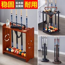 High-end billiards table billiard table billiard holder metal stainless steel club rack solid wood 6 holes 8 holes 9 holes rack bar containing frame