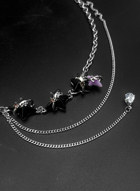 辣妹冷淡风夏季简约新品锁骨链