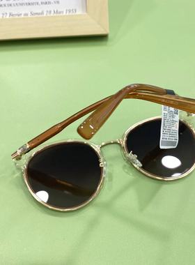 太阳镜女防紫外线圆形可配近视潮