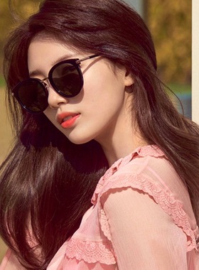 墨镜成品复古风太阳镜秀智同款