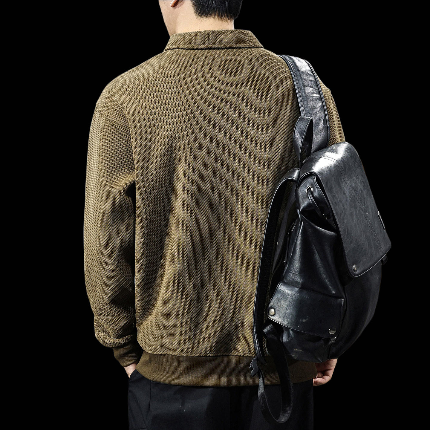 欧棉加绒加厚拉链翻领男士卫衣2025新款秋冬宽松大码休闲高端衣服,淘宝优惠券,粉丝福利购,淘宝优惠卷