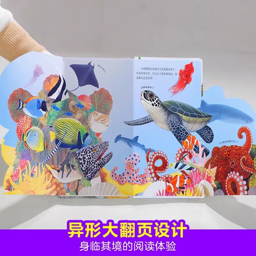 乐乐趣小兔比利和朋友们 触摸书幼儿早教0-3岁宝宝认知翻翻书小海獭儿童中英双语手指推拉启蒙洞洞书婴儿益智玩具触感机关书1-2岁 - 图0