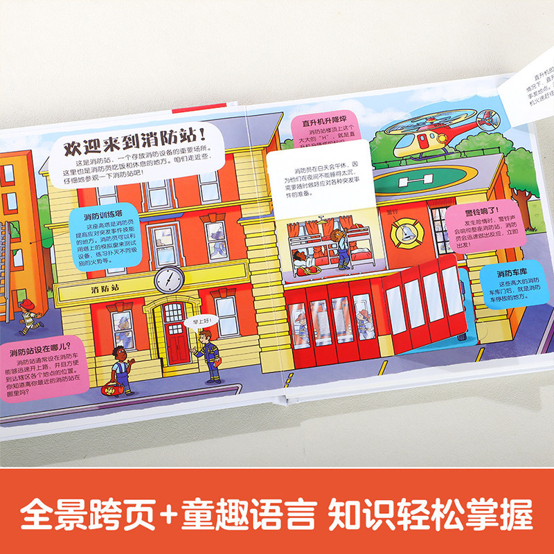 勇往直前的消防员 乐乐趣小小探险家3-6科普立体翻翻书 低幼百科知识职业启蒙绘本,淘宝优惠券,粉丝福利购,淘宝优惠卷