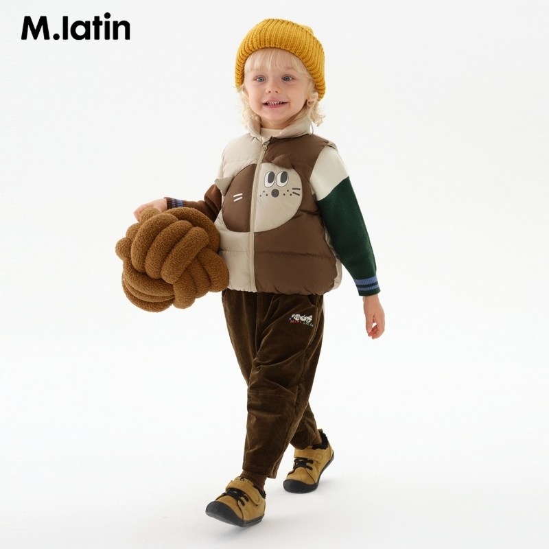马拉丁童装儿童羽绒服冬装新款男女小童小猫造型户外风羽绒马甲,淘宝优惠券,粉丝福利购,淘宝优惠卷