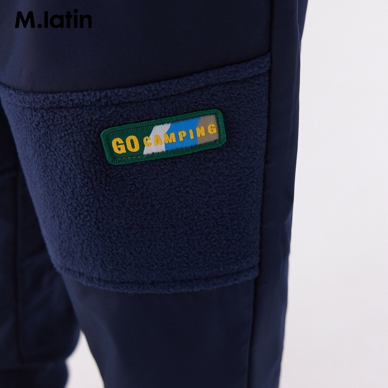 【商场同款】马拉丁童装裤子冬装男大童运动防风针织长裤