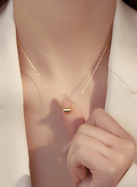 路路通｜S925纯银小蛮腰项链小红书爆款轻奢小众转运珠锁骨颈链女