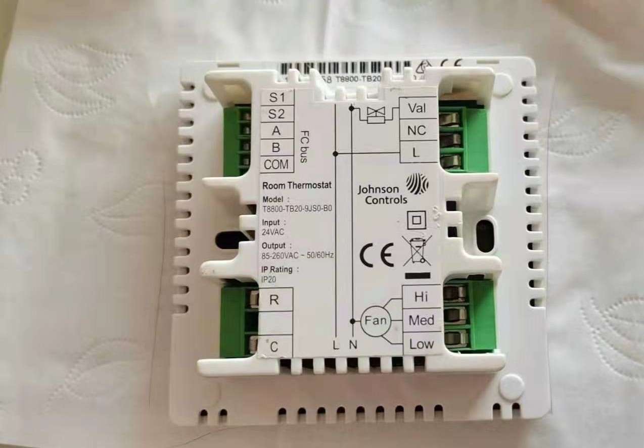 江森T8200-TF20-9JS0 T8200-TF20-9JR0触摸屏温控器中央空调盘管 - 图2