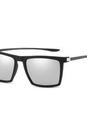 欧美潮流高清偏光太阳镜新款男士开车方框墨镜户外太阳眼镜6388