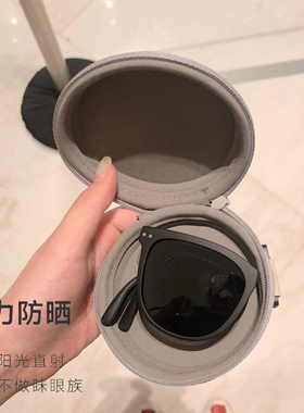 方成氏偏光圆形焦下男女折叠