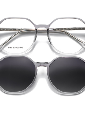 新款大框近视太阳镜女磁吸眼镜框