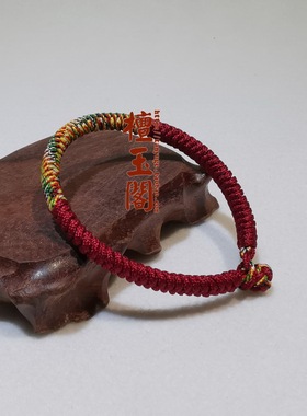 檀玉阁编织金刚结本命年红绳粗款