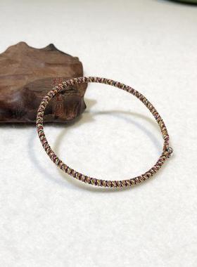 七色线九乘金刚结手绳手链纯手工