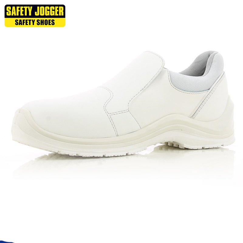 Safety Jogger白色劳保鞋油面防滑工作鞋厨师安全鞋gusto-图2
